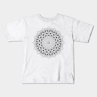 Mandala-inspired with Hearts and Eyes Kids T-Shirt